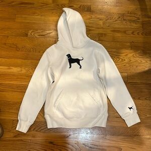 Black dog hoodie white size M girls